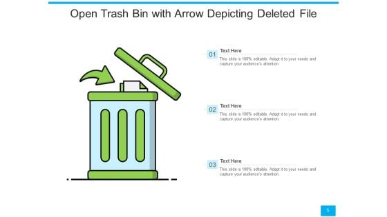 Garbage Trash Folder Icon Ppt PowerPoint Presentation Complete Deck