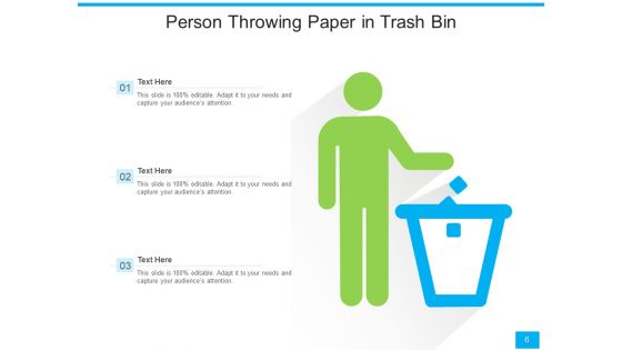 Garbage Trash Folder Icon Ppt PowerPoint Presentation Complete Deck