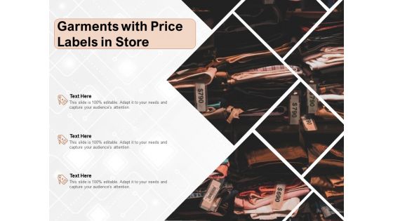 Garments With Price Labels In Store Ppt PowerPoint Presentation Gallery Shapes PDF