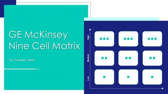 Ge mckinsey nine cell matrix PowerPoint templates, Slides and Graphics