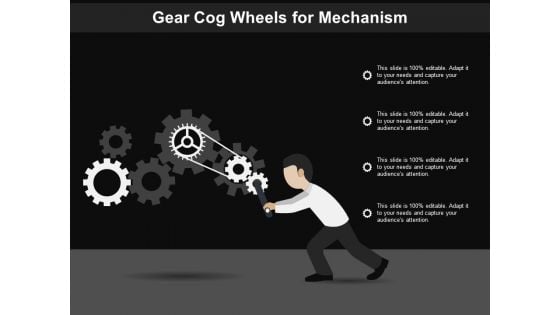 Gear Cog Wheels For Mechanism Ppt PowerPoint Presentation Styles Layout Ideas