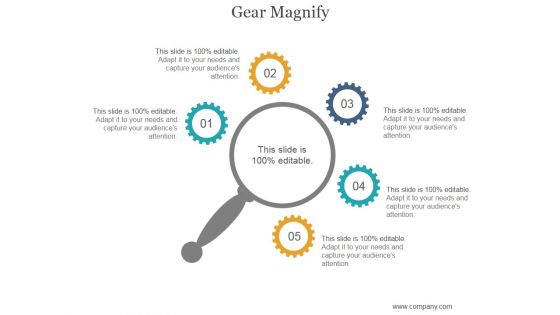 Gear Magnify Ppt PowerPoint Presentation Graphics