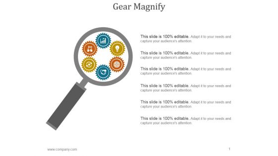 Gear Magnify Ppt PowerPoint Presentation Visuals