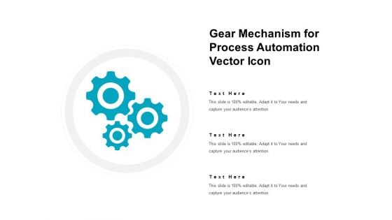 Gear Mechanism For Process Automation Vector Icon Ppt PowerPoint Presentation Examples