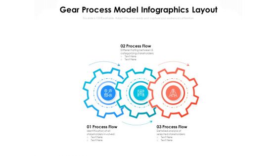Gear Process Model Infographics Layout Ppt PowerPoint Presentation File Graphic Images PDF