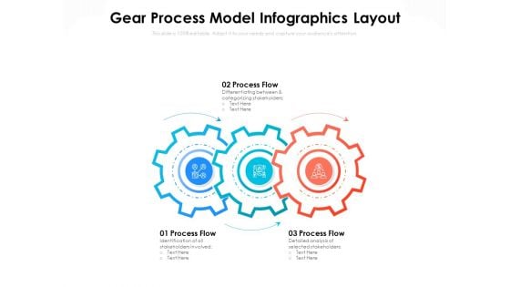 Gear Process Model Infographics Layout Ppt PowerPoint Presentation File Graphic Images PDF