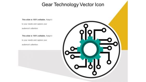 Gear Technology Vector Icon Ppt PowerPoint Presentation File Infographics PDF