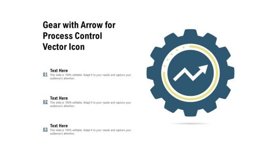 Gear With Arrow For Process Control Vector Icon Ppt PowerPoint Presentation Inspiration Slide Portrait