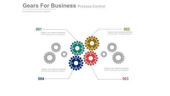 Gears Illustration For Business Process Mechanism Powerpoint Template