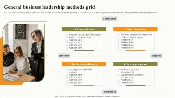 General Business Leadership Methods Grid Demonstration PDF