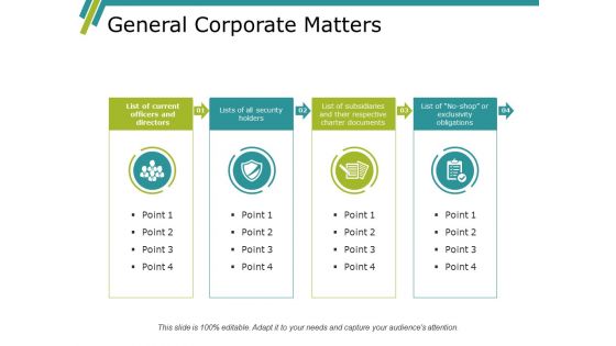 General Corporate Matters Ppt PowerPoint Presentation Styles Background Image