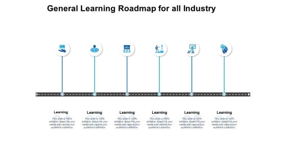 General Learning Roadmap For All Industry Ppt PowerPoint Presentation Ideas Example