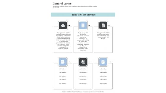 General Terms Moneylenders To Consider Loan Settlement One Pager Sample Example Document General Terms Moneylenders To Consider Loan Settlement One Pager Sample Example Document