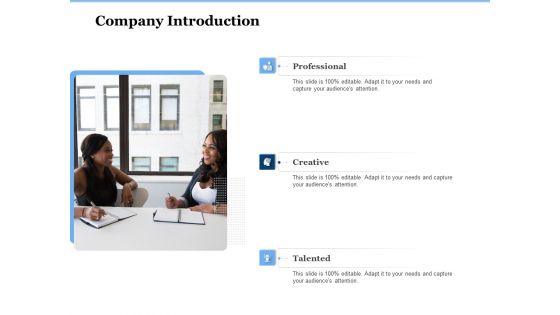 Generate Digitalization Roadmap For Business Company Introduction Portrait PDF