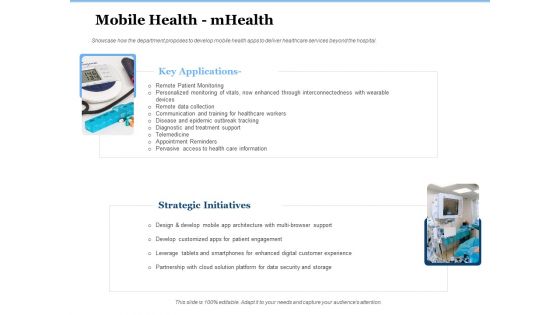 Generate Digitalization Roadmap For Business Mobile Health Mhealth Sample PDF