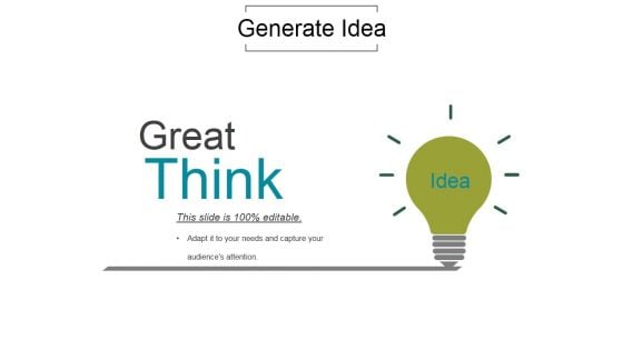 Generate Idea Ppt PowerPoint Presentation Background Images Generate Idea Ppt PowerPoint Presentation Background Images