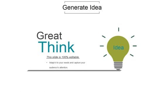 Generate Idea Ppt PowerPoint Presentation Background Images