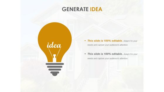 Generate Idea Ppt PowerPoint Presentation Layouts Infographics