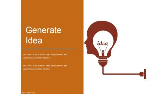 Generate Idea Ppt PowerPoint Presentation Templates