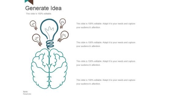 Generate Idea Ppt PowerPoint Presentation Visual Aids Gallery