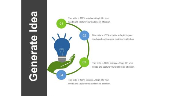 Generate Idea  Ppt PowerPoint Presentationpictures Outline