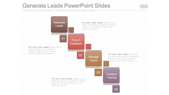 Generate Leads Powerpoint Slides