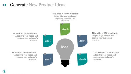 Generate New Product Ideas Ppt PowerPoint Presentation Background Designs