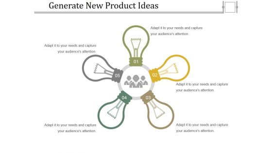 Generate New Product Ideas Ppt PowerPoint Presentation Ideas Elements