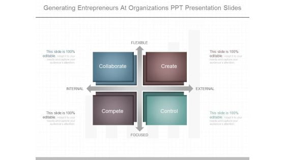 Generating Entrepreneurs At Organizations Ppt Presentation Slides