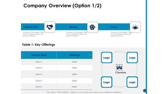 Generating Financial Support Company Overview Ppt Gallery Templates PDF