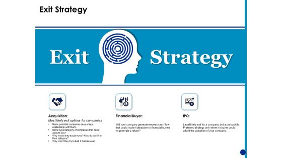 Generating Financial Support Exit Strategy Ppt Show Outfit PDF