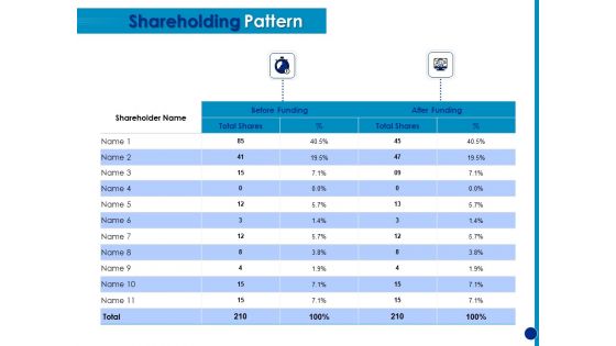 Generating Financial Support Shareholding Pattern Ppt File Graphics Pictures PDF