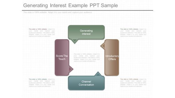 Generating Interest Example Ppt Sample