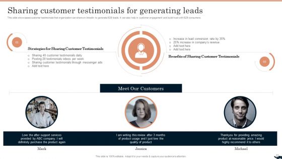 Generating Leads Through B2B Social Media Advertising Ppt PowerPoint Presentation Complete Deck With Slides