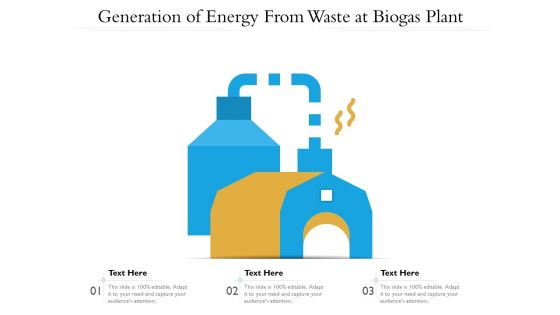 Generation Of Energy From Waste At Biogas Plant Ppt Gallery Pictures PDF