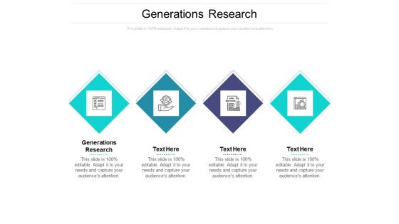 Generations Research Ppt PowerPoint Presentation Show Inspiration Cpb Pdf