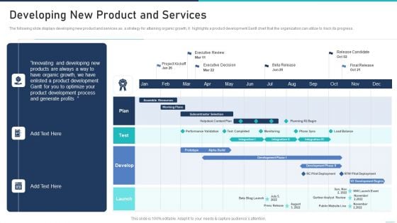 Generic Growth Playbook Developing New Product And Services Designs PDF