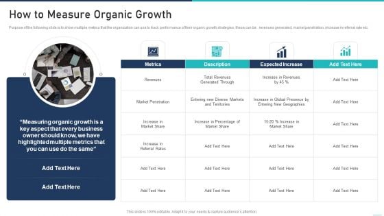 Generic Growth Playbook How To Measure Organic Growth Topics PDF