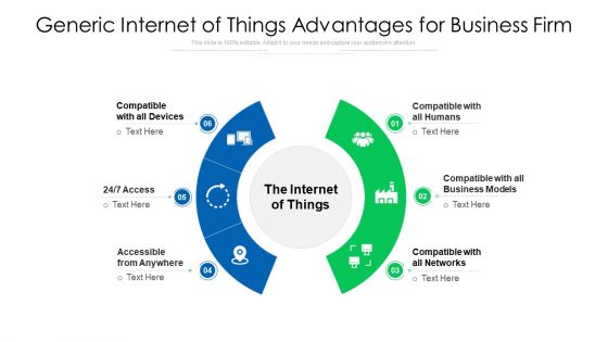 Generic Internet Of Things Advantages For Business Firm Ppt PowerPoint Presentation Gallery Icon PDF