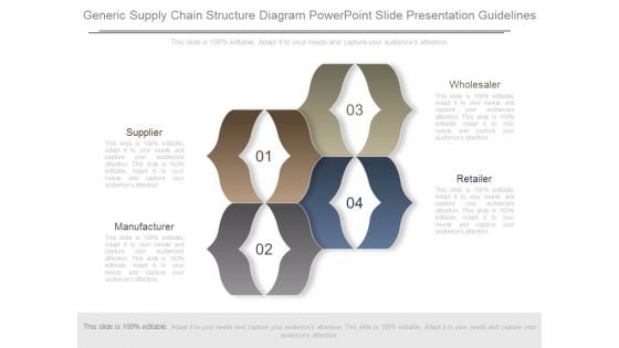 Generic Supply Chain Structure Diagram Powerpoint Slide Presentation Guidelines