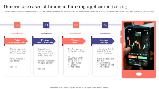 Generic Use Cases Of Financial Banking Application Testing Ppt Summary Show PDF Generic Use Cases Of Financial Banking Application Testing Ppt Summary Show PDF