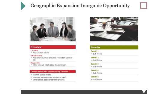 Geographic Expansion Inorganic Opportunity Ppt PowerPoint Presentation File Deck