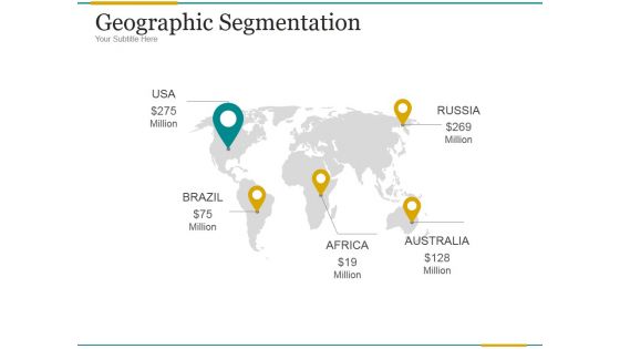 Geographic Segmentation Template 2 Ppt PowerPoint Presentation Topics