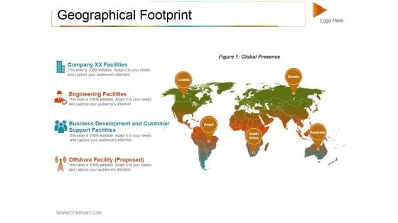 Geographical Footprint Ppt PowerPoint Presentation Icon Design Inspiration