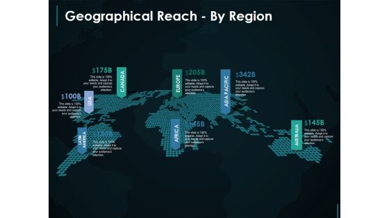 Geographical Reach By Region Template 2 Ppt PowerPoint Presentation Professional Elements