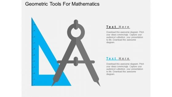 Geometric Tools For Mathematics Powerpoint Templates