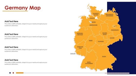 Germany Map PowerPoint Presentation PPT Template PDF