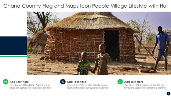 Ghana Country Flag And Maps Icon Ppt PowerPoint Presentation Complete With Slides