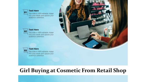 Girl Buying At Cosmetic From Retail Shop Ppt PowerPoint Presentation Icon Infographics PDF