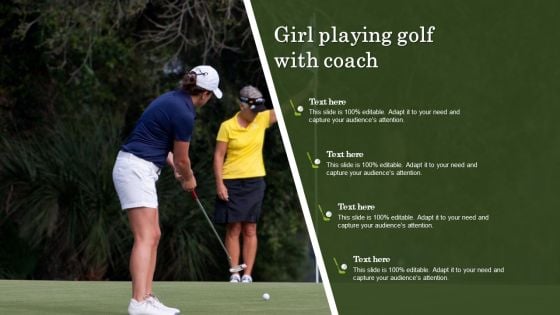 Girl Playing Golf With Coach Introduction PDF Girl Playing Golf With Coach Introduction PDF